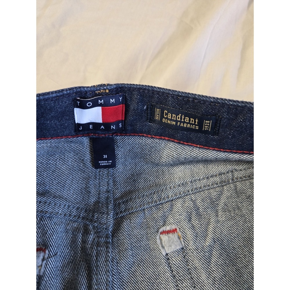 Tommy Hilfiger Womens High Rise‎ Denim Shorts Dark Wash Button Fly NWT 31 - Picture 8 of 10